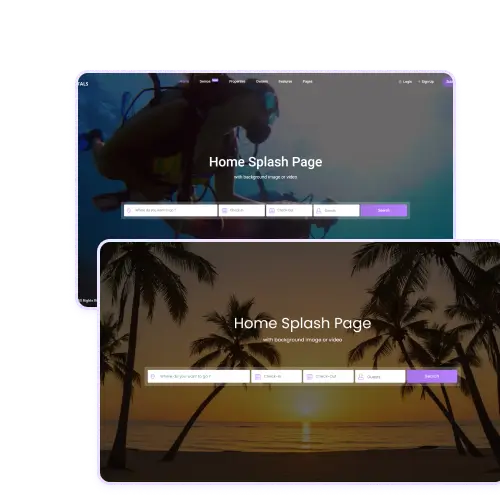 Fully Customizable Layout for Splash Page_
