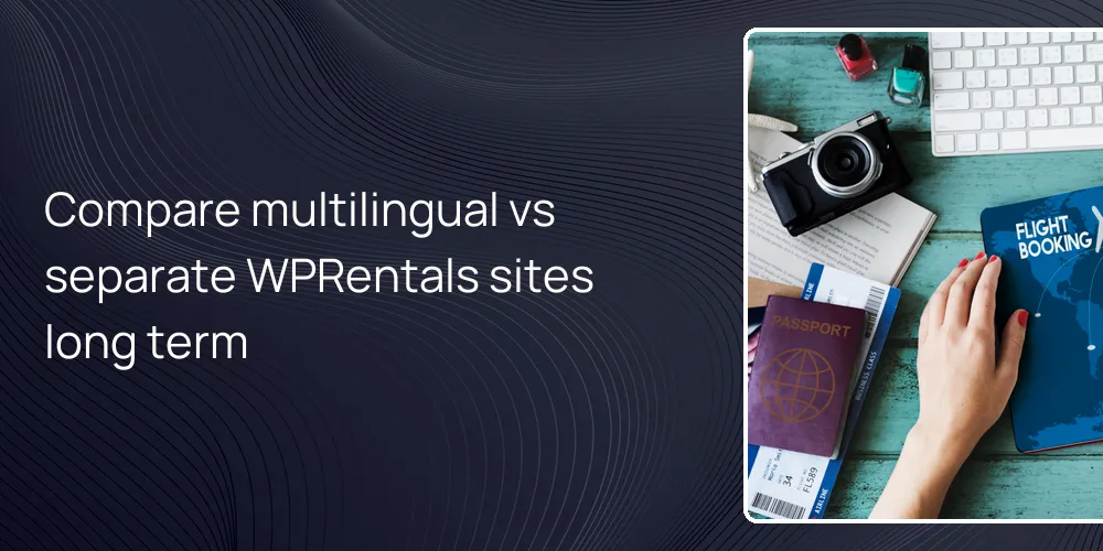 Compare multilingual vs separate WPRentals sites long term