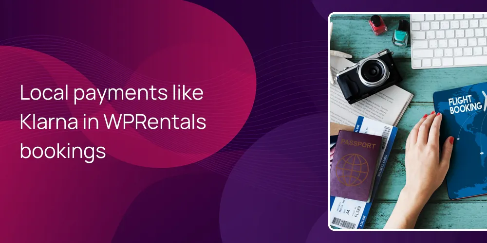 Local payments like Klarna in WPRentals bookings