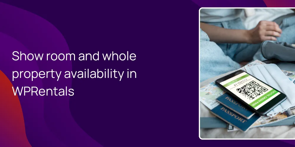 Show room and whole property availability in WPRentals