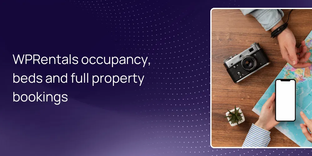 WPRentals occupancy, beds and full property bookings