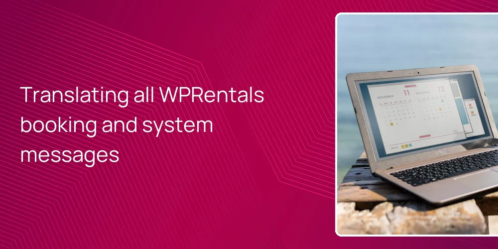 Translating all WPRentals booking and system messages